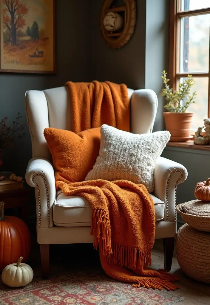 25 Autumn Book and Candle Decor Ideas for Relaxing Nights 2 25 Autumn Book and Candle Decor Ideas for Relaxing Nights - 2. Layered Textures
