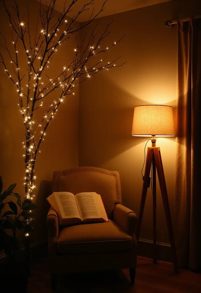 25 Autumn Book and Candle Decor Ideas for Relaxing Nights 6 25 Autumn Book and Candle Decor Ideas for Relaxing Nights - 6. Warm Lighting Ideas