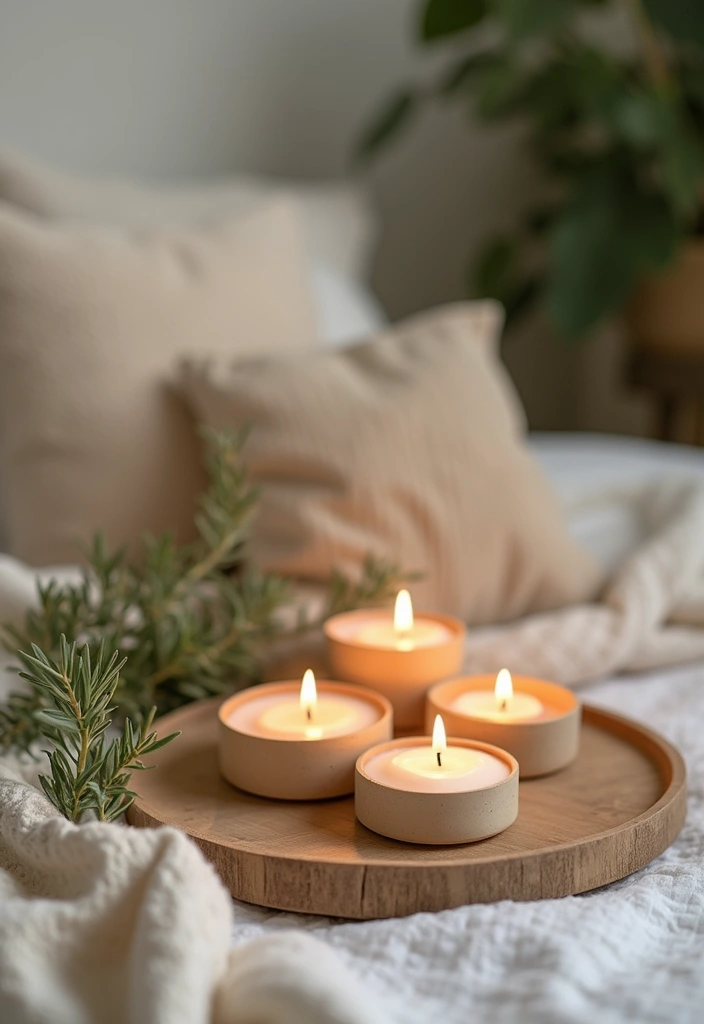 25 Bedroom Decor Ideas with Candles and Lamps for a Cozy Ambiance 1 25 Bedroom Decor Ideas with Candles and Lamps for a Cozy Ambiance - 1. Eco-Friendly Scented Candles