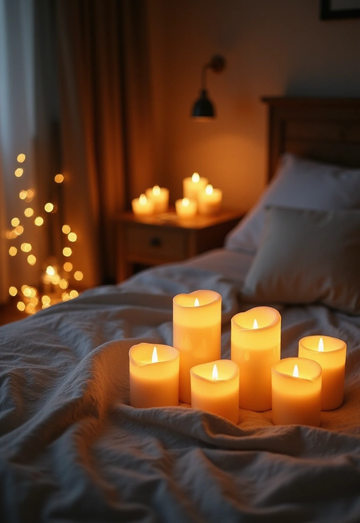 25 Bedroom Decor Ideas with Candles and Lamps for a Cozy Ambiance 48 25 Bedroom Decor Ideas with Candles and Lamps for a Cozy Ambiance - 18. Incorporating Eco-Friendly LED Candles