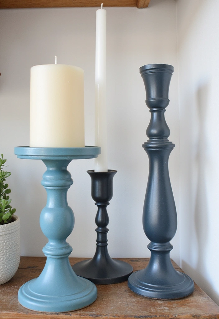 25 Blue Candle Holder Decor Ideas That Feel Calm and Chic 58 25 Blue Candle Holder Decor Ideas That Feel Calm and Chic - 22. Candle Holders in Unexpected Places