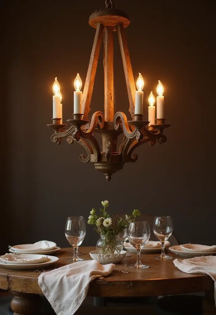25 Candle Chandelier Decor Ideas That Add Elegant Drama 1 25 Candle Chandelier Decor Ideas That Add Elegant Drama - 1. Rustic Wooden Candle Chandelier