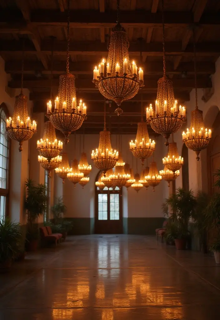 25 Candle Chandelier Decor Ideas That Add Elegant Drama 54 25 Candle Chandelier Decor Ideas That Add Elegant Drama - 14. Creative Hanging Displays