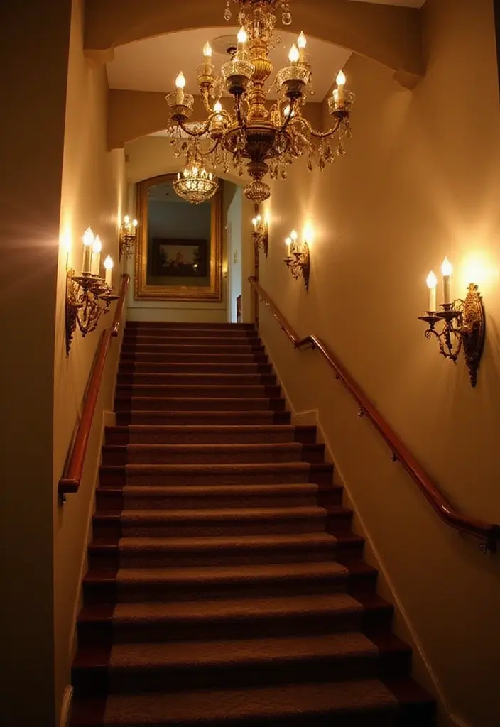 25 Candle Chandelier Decor Ideas That Add Elegant Drama 60 25 Candle Chandelier Decor Ideas That Add Elegant Drama - 18. Candlelit Staircases