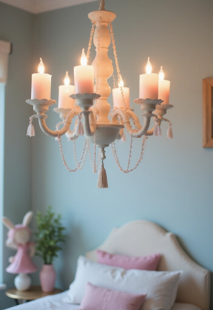 25 Candle Chandelier Decor Ideas That Add Elegant Drama 69 25 Candle Chandelier Decor Ideas That Add Elegant Drama - 21. Pastel Colors and Candle Chandeliers