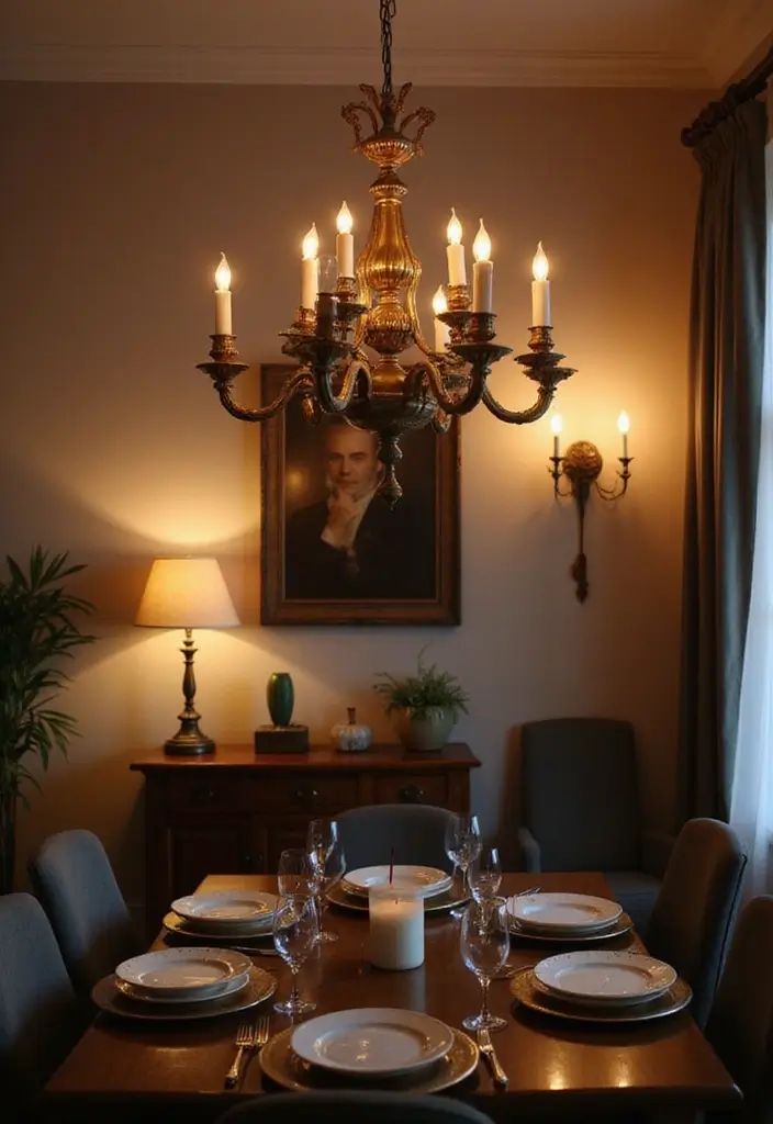 25 Candle Chandelier Decor Ideas That Add Elegant Drama 70 25 Candle Chandelier Decor Ideas That Add Elegant Drama - 22. Combining Candle and Electric Lights