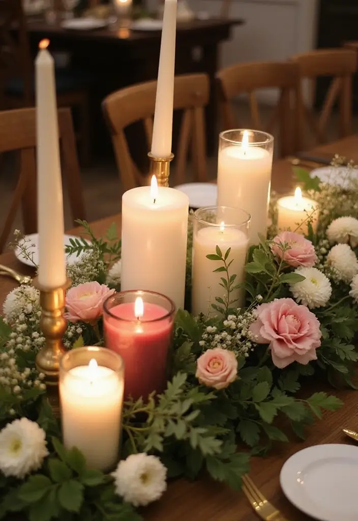 25 Candle Decor Ideas to Make Every Corner Feel Inviting 40 25 Candle Decor Ideas to Make Every Corner Feel Inviting - 10. Candle Centerpieces for Gatherings