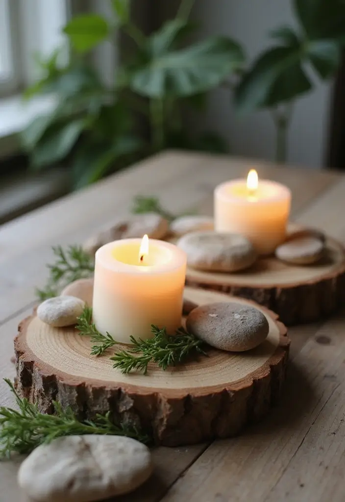 25 Candle Decor Ideas to Make Every Corner Feel Inviting 64 25 Candle Decor Ideas to Make Every Corner Feel Inviting - 18. Candles in Nature-Inspired Settings