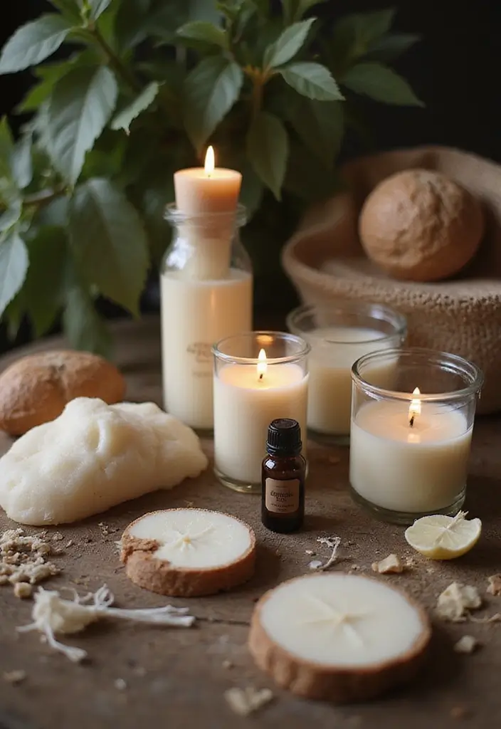 25 Candle Decor Ideas to Make Every Corner Feel Inviting 67 25 Candle Decor Ideas to Make Every Corner Feel Inviting - 21. DIY Candles with Natural Ingredients