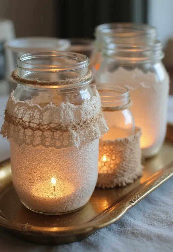 25 Candle Decor Ideas to Make Every Corner Feel Inviting 35 25 Candle Decor Ideas to Make Every Corner Feel Inviting - 7. Glass Jar Candles