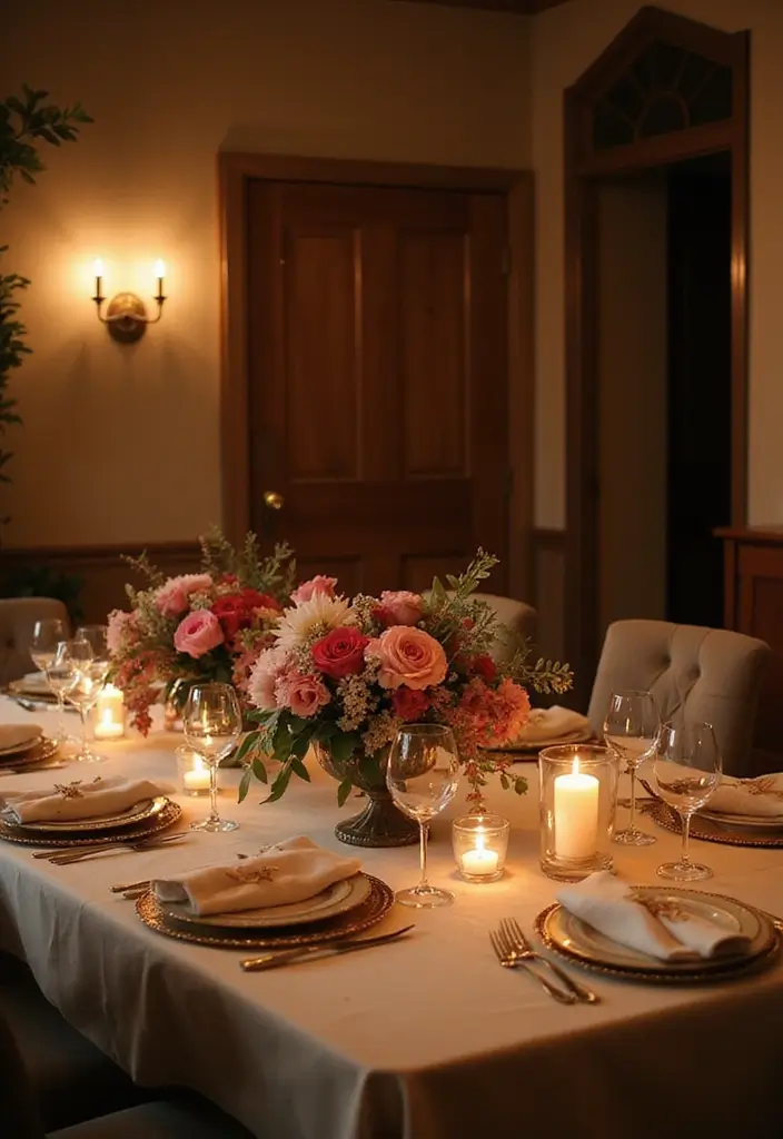 25 Cozy Home Decor Ideas with Candles and Lamps for a Warm Glow 46 25 Cozy Home Decor Ideas with Candles and Lamps for a Warm Glow - 12. Table Centerpieces with Candles