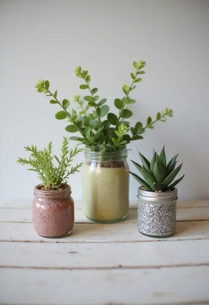 25 Cozy Home Decor Ideas with Candles and Lamps for a Warm Glow 63 25 Cozy Home Decor Ideas with Candles and Lamps for a Warm Glow - 19. Creative Use of Candle Jars