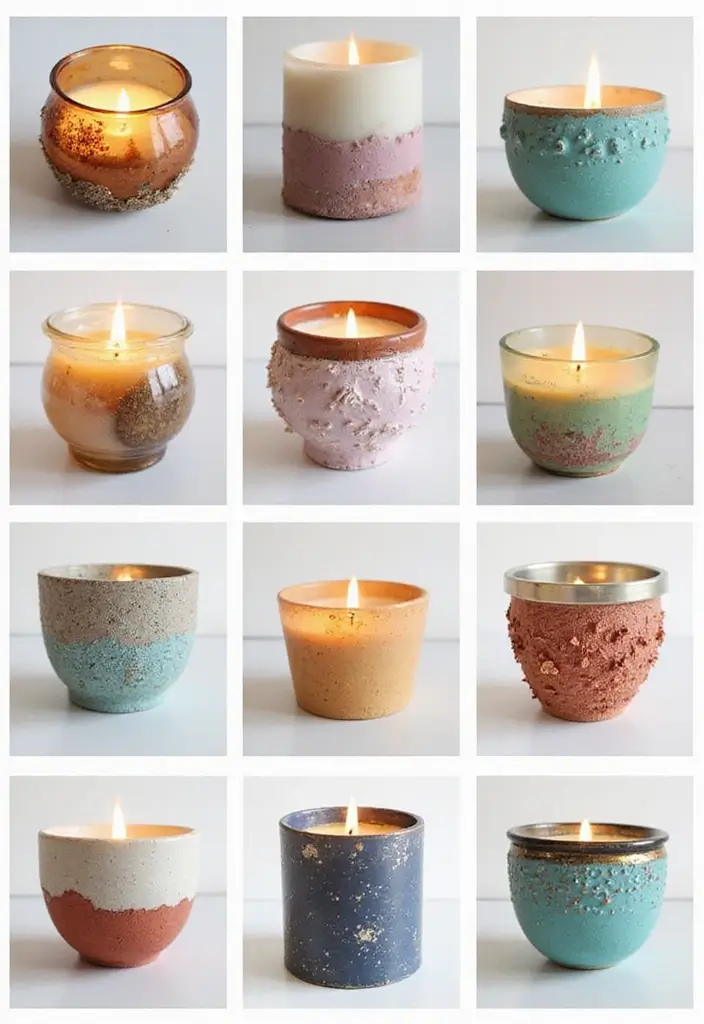 25 Cozy Home Decor Ideas with Candles and Lamps for a Warm Glow 83 25 Cozy Home Decor Ideas with Candles and Lamps for a Warm Glow - 25. DIY Candle Holders