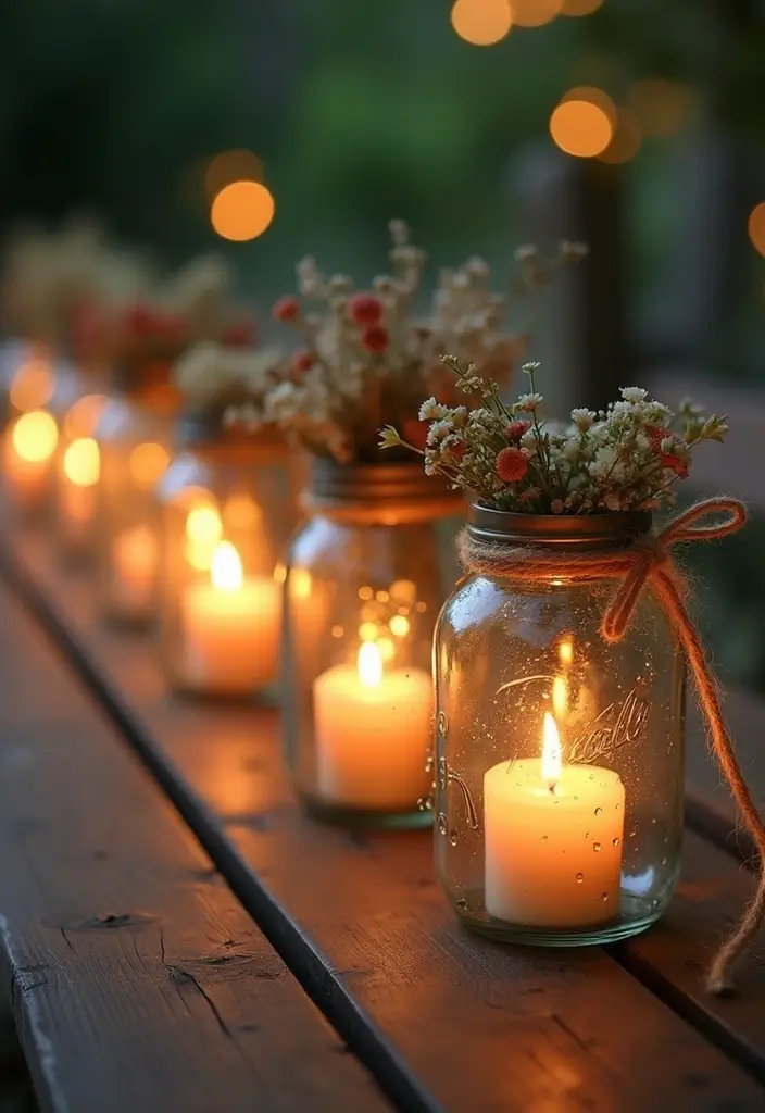 25 DIY Candle Holder Ideas That Add Handmade Charm to Your Home - 2. Mason Jar Lanterns