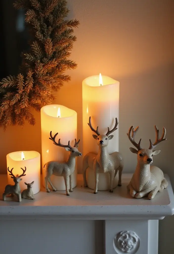 25 Deer Candle Holder Decor Ideas Perfect for Winter Decor 28 25 Deer Candle Holder Decor Ideas Perfect for Winter Decor - 10. Deer Family Candle Holders