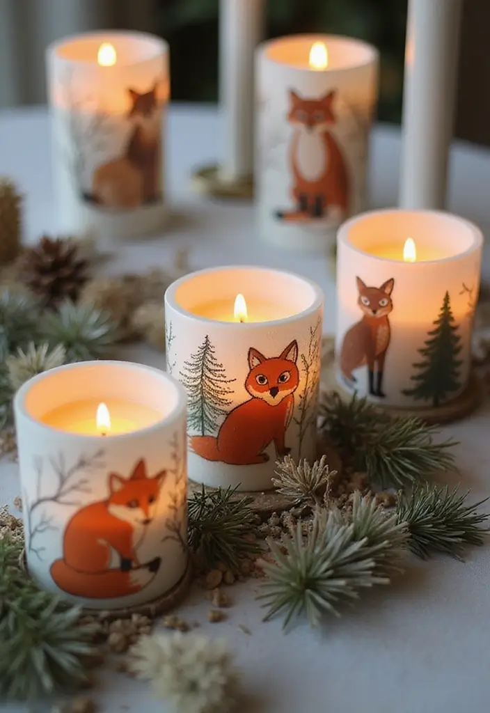 25 Deer Candle Holder Decor Ideas Perfect for Winter Decor 40 25 Deer Candle Holder Decor Ideas Perfect for Winter Decor - 16. Candle Holders with Winter Wildlife Themes