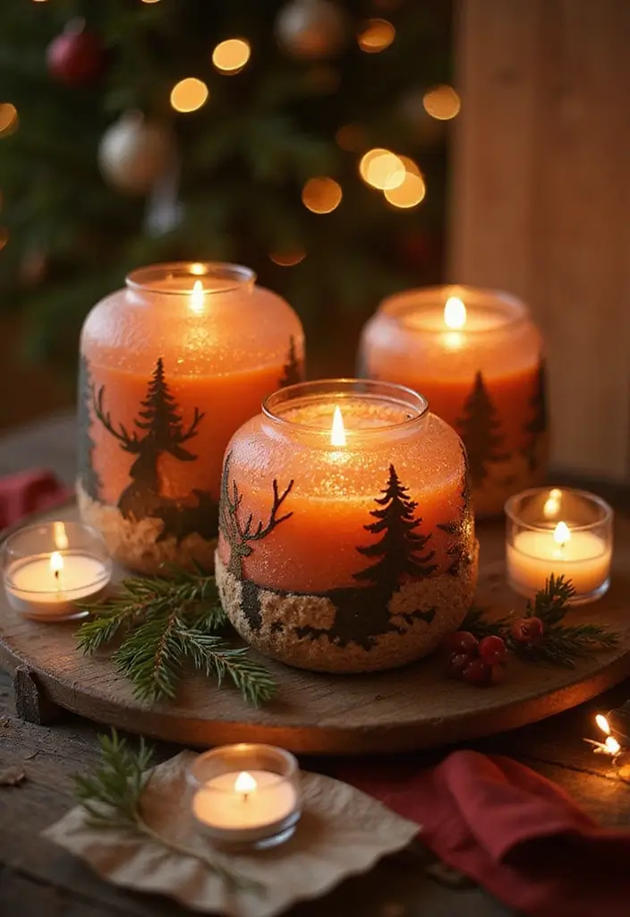 25 Deer Candle Holder Decor Ideas Perfect for Winter Decor 54 25 Deer Candle Holder Decor Ideas Perfect for Winter Decor - 22. Seasonal Scented Candle Holders with Deer Accents