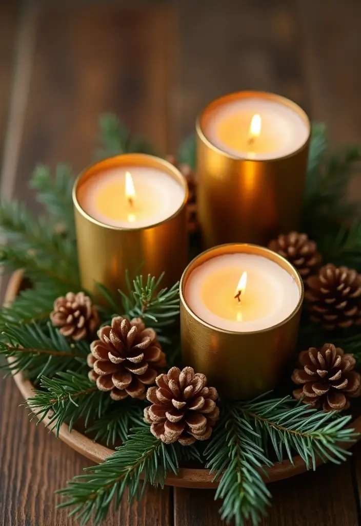 25 Hobby Lobby Candle Decor Ideas You Can Easily Recreate 41 25 Hobby Lobby Candle Decor Ideas You Can Easily Recreate - 15. Gold Candle Holders with Natural Elements