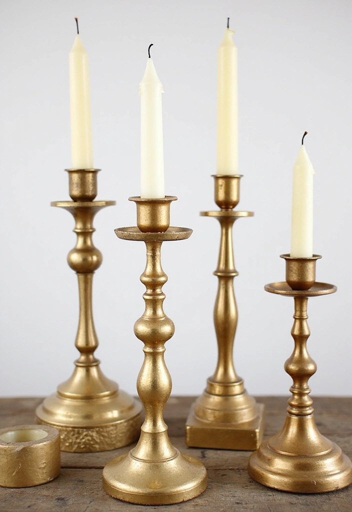 25 Hobby Lobby Candle Decor Ideas You Can Easily Recreate 47 25 Hobby Lobby Candle Decor Ideas You Can Easily Recreate - 19. Upcycled Gold Candle Holders