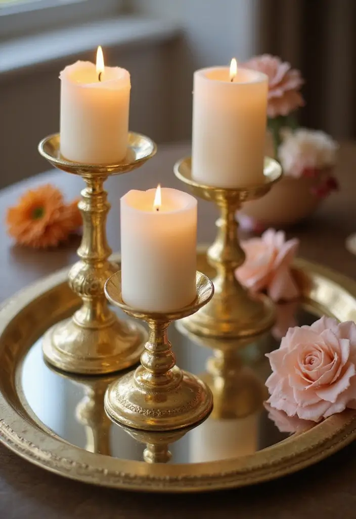 25 Hobby Lobby Candle Decor Ideas You Can Easily Recreate 48 25 Hobby Lobby Candle Decor Ideas You Can Easily Recreate - 20. Gold Candle Holders with Mirrors