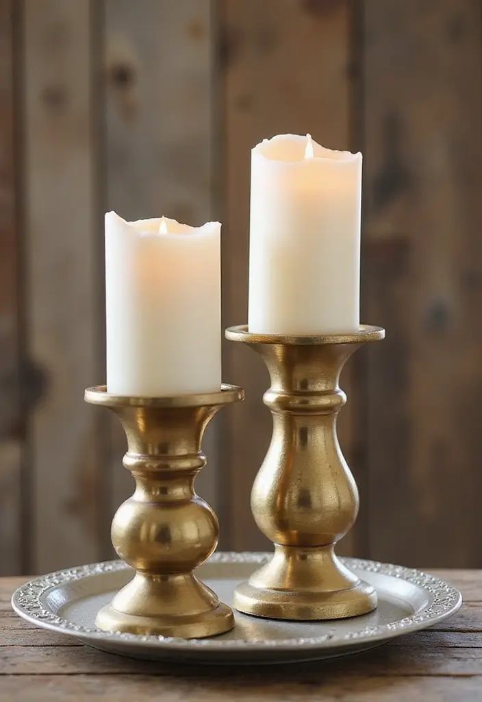 25 Hobby Lobby Candle Decor Ideas You Can Easily Recreate 7 25 Hobby Lobby Candle Decor Ideas You Can Easily Recreate - 3. Elegant Gold Candle Sticks