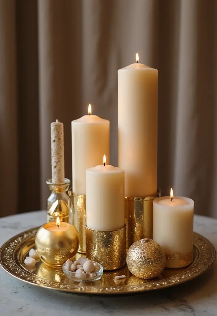 25 Hobby Lobby Candle Decor Ideas You Can Easily Recreate 13 25 Hobby Lobby Candle Decor Ideas You Can Easily Recreate - 7. Candle Displays with Gold Accents