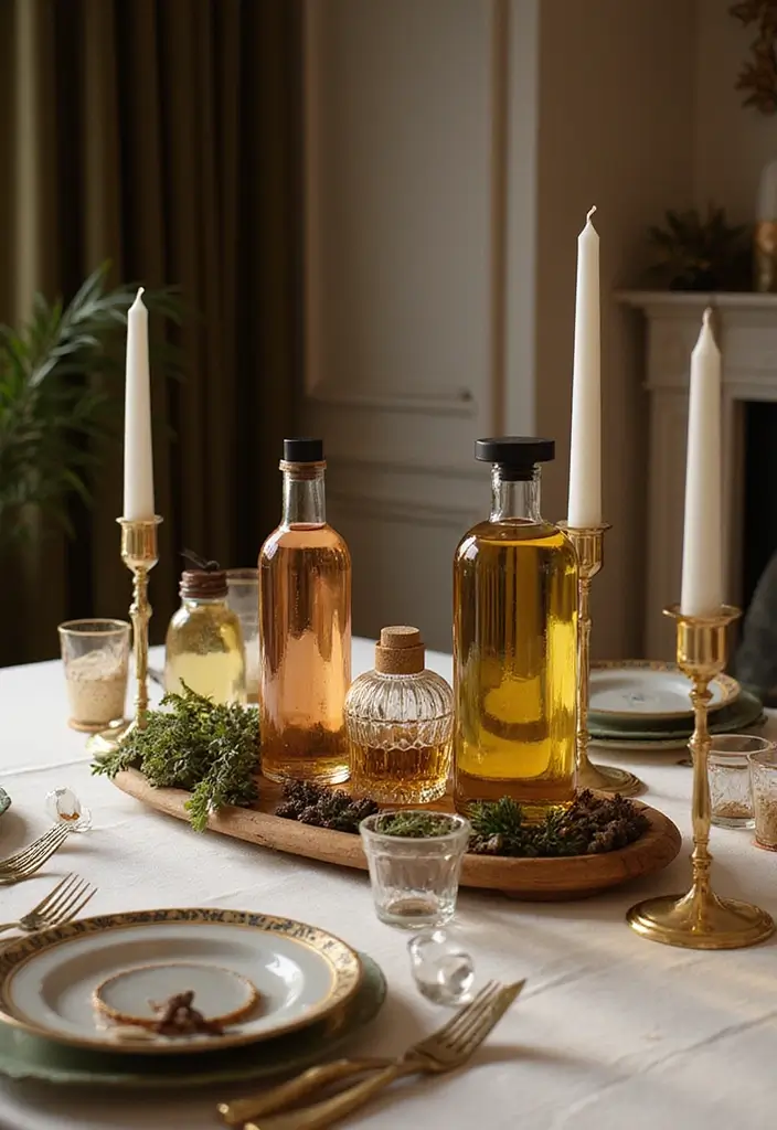 25 Home Inspiration Ideas Using Candles and Fragrance Bottles 1 25 Home Inspiration Ideas Using Candles and Fragrance Bottles - 1. Fragrance Bottle Centerpieces