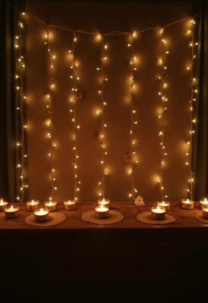 25 Home Inspiration Ideas Using Candles and Fragrance Bottles 54 25 Home Inspiration Ideas Using Candles and Fragrance Bottles - 18. Candle Holder Garland