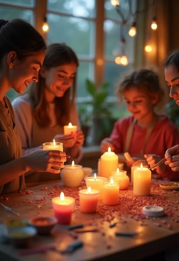 25 Home Inspiration Ideas Using Candles and Fragrance Bottles 75 25 Home Inspiration Ideas Using Candles and Fragrance Bottles - 21. Candle Crafting Parties