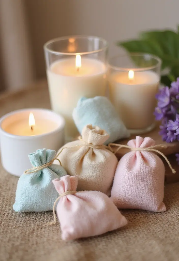 25 Home Inspiration Ideas Using Candles and Fragrance Bottles 76 25 Home Inspiration Ideas Using Candles and Fragrance Bottles - 22. Candle-Scented Sachets