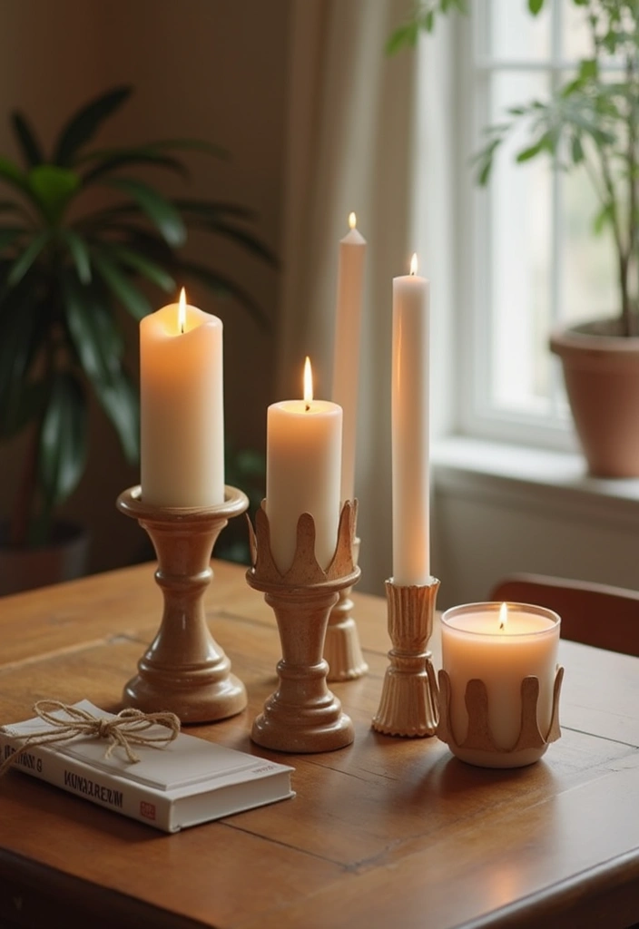 25 Home Inspiration Ideas Using Candles and Fragrance Bottles 83 25 Home Inspiration Ideas Using Candles and Fragrance Bottles - 23. Multi-Purpose Candle Holders