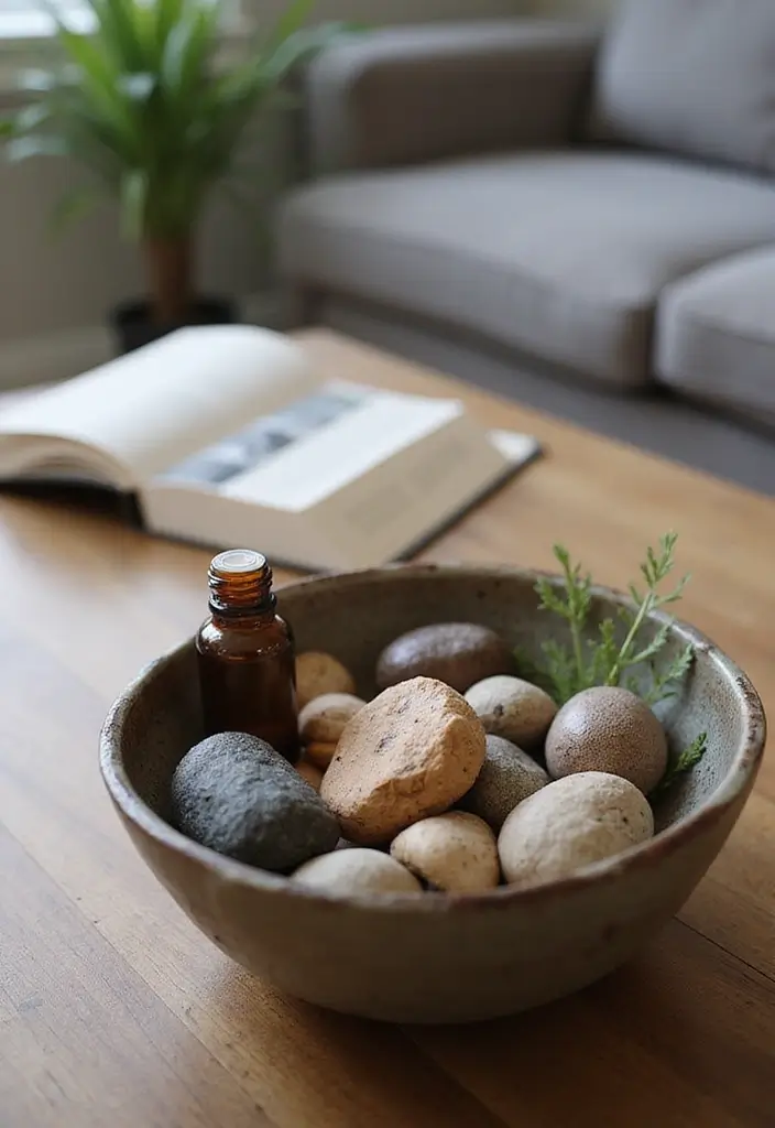 25 Home Inspiration Ideas Using Candles and Fragrance Bottles 5 25 Home Inspiration Ideas Using Candles and Fragrance Bottles - 3. Scented Stone Accents