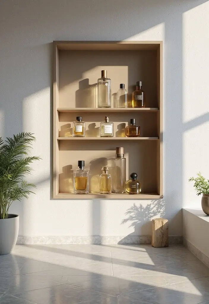 25 Home Inspiration Ideas Using Candles and Fragrance Bottles 9 25 Home Inspiration Ideas Using Candles and Fragrance Bottles - 5. Fragrance Bottle Wall Art