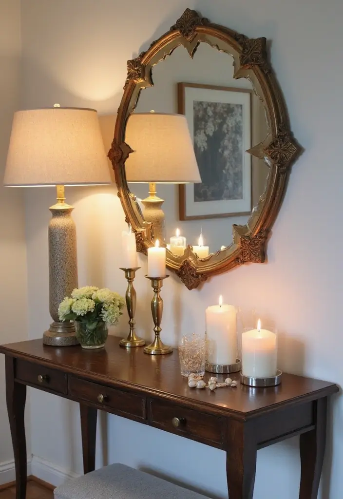 25 Home Inspiration Ideas Using Candles and Fragrance Bottles 17 25 Home Inspiration Ideas Using Candles and Fragrance Bottles - 9. Candle-Lit Entryways