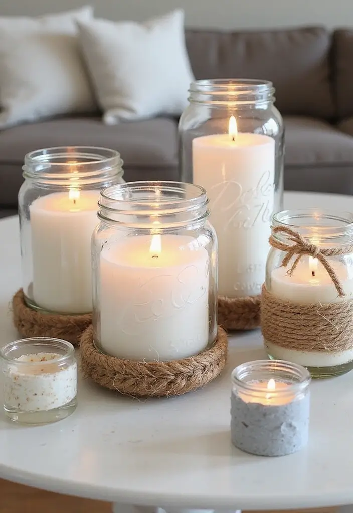 25 Living Room Candle Decor Ideas That Create Cozy Evenings 68 25 Living Room Candle Decor Ideas That Create Cozy Evenings - 12. DIY Candle Holders