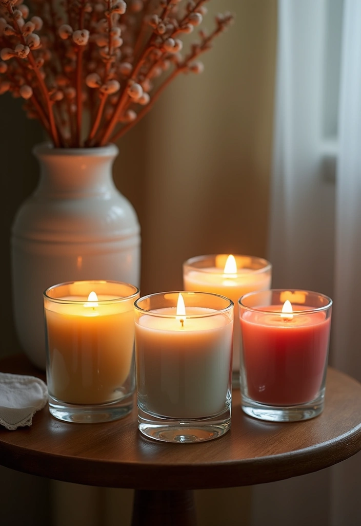 25 Living Room Candle Decor Ideas That Create Cozy Evenings 51 25 Living Room Candle Decor Ideas That Create Cozy Evenings - 9. Scented Candle Jars