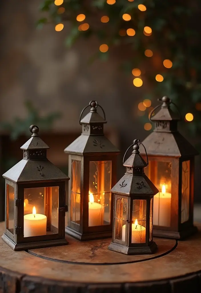 25 Metal Candle Holder Decor Ideas for Industrial Style 1 25 Metal Candle Holder Decor Ideas for Industrial Style - 1. Simple Metal Lanterns