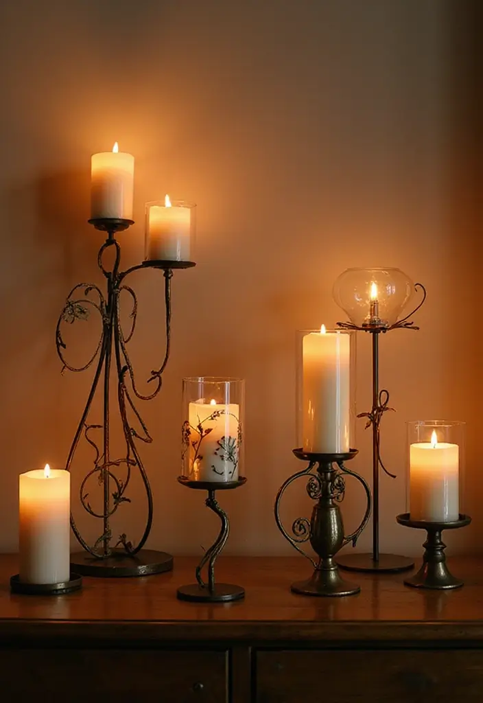 25 Metal Candle Holder Decor Ideas for Industrial Style 60 25 Metal Candle Holder Decor Ideas for Industrial Style - 18. Candle Holders Inspired by Architecture