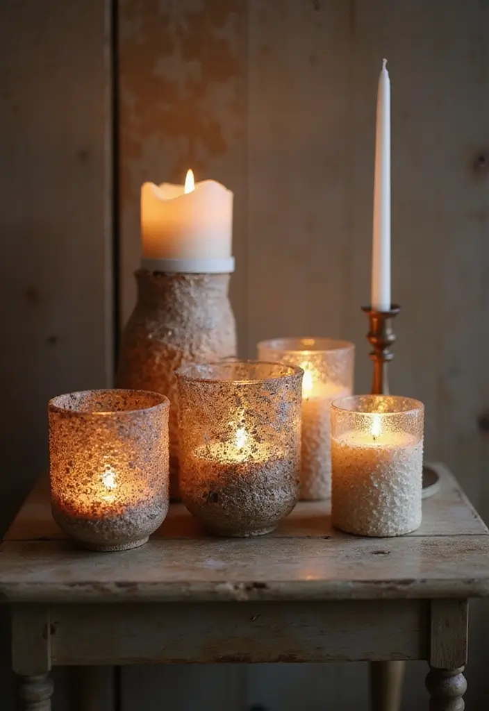 25 Metal Candle Holder Decor Ideas for Industrial Style 66 25 Metal Candle Holder Decor Ideas for Industrial Style - 20. Candle Holders with Unique Textures
