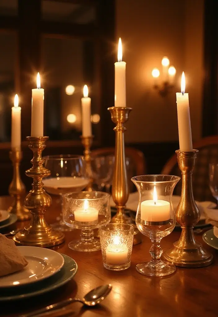 25 Metal Candle Holder Decor Ideas for Industrial Style 71 25 Metal Candle Holder Decor Ideas for Industrial Style - 25. Candle Holders as Centerpieces