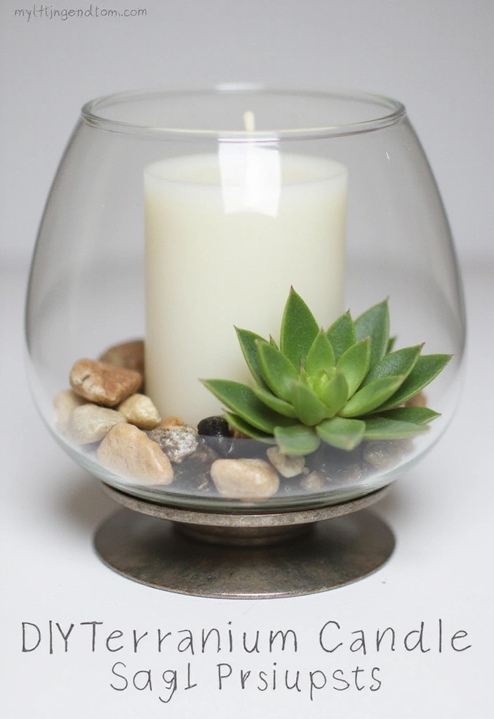 25 Metal Candle Holder Decor Ideas for Industrial Style 26 25 Metal Candle Holder Decor Ideas for Industrial Style - 8. DIY Terrarium Candle Holders