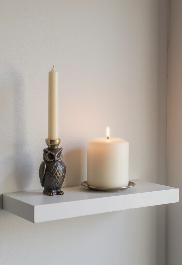 25 Owl Candle Holder Decor Ideas That Add Whimsical Charm 50 25 Owl Candle Holder Decor Ideas That Add Whimsical Charm - 10. Minimalist Owl Decor