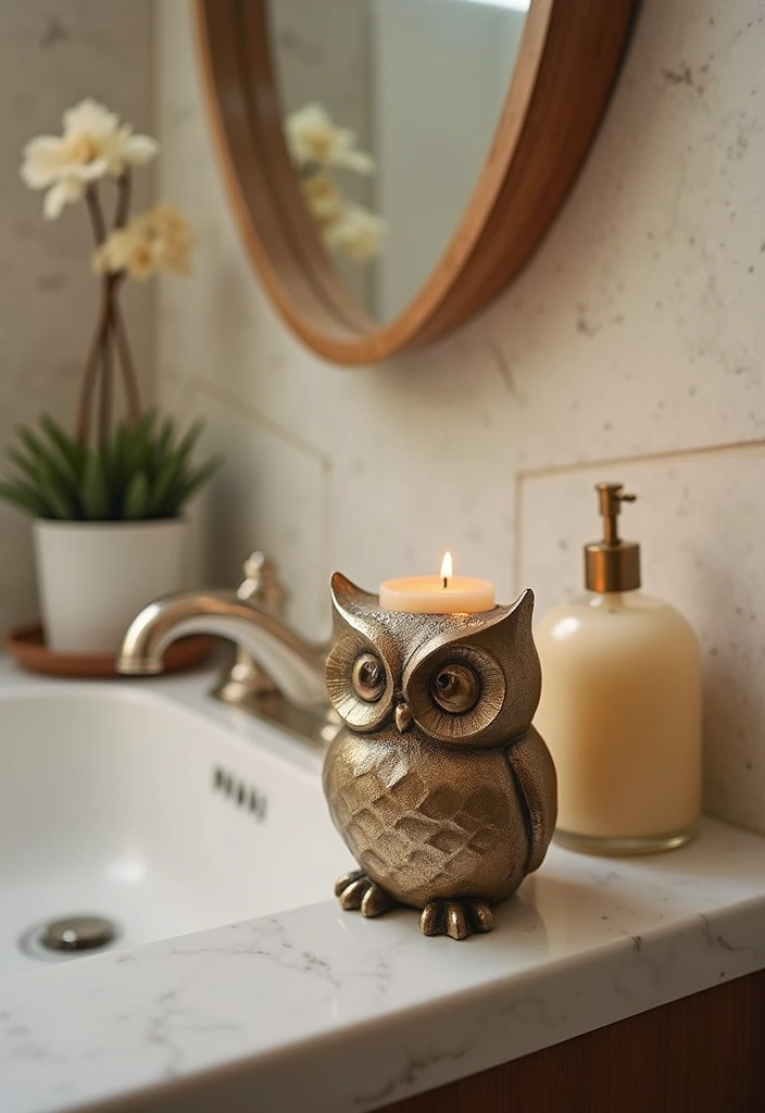 25 Owl Candle Holder Decor Ideas That Add Whimsical Charm 78 25 Owl Candle Holder Decor Ideas That Add Whimsical Charm - 24. Owl Candle Holders in Unexpected Places