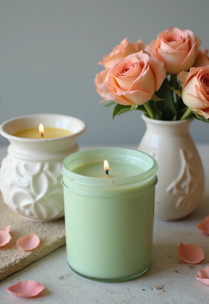 25 Sage Green Candle Decor Ideas for Calm and Trendy Spaces 79 25 Sage Green Candle Decor Ideas for Calm and Trendy Spaces - 23. DIY Sage Green Candles