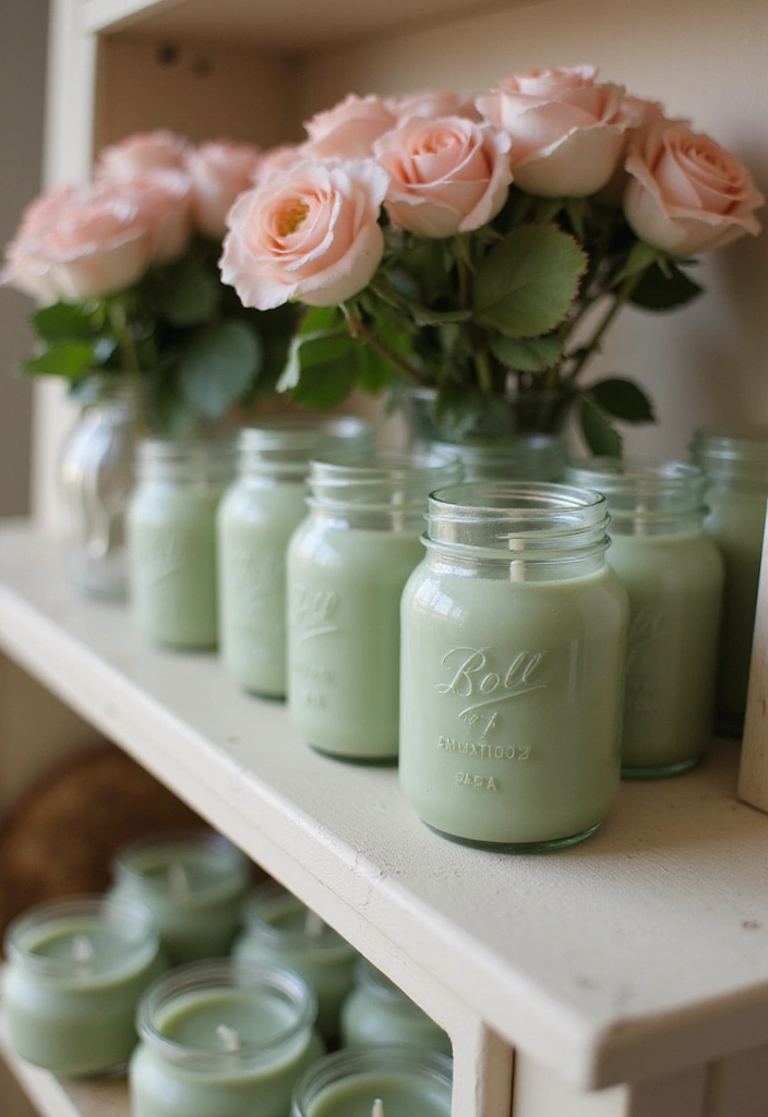 25 Sage Green Candle Decor Ideas for Calm and Trendy Spaces 28 25 Sage Green Candle Decor Ideas for Calm and Trendy Spaces - 8. Sage Green Jar Candles