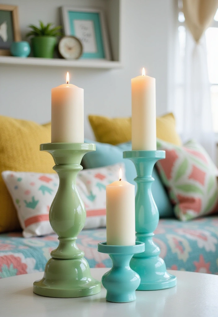 25 Turquoise Candle Holder Decor Ideas That Pop with Color 21 25 Turquoise Candle Holder Decor Ideas That Pop with Color - 11. Playful Kids Room Decor