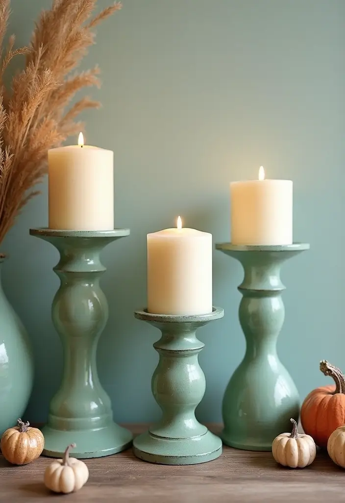 25 Turquoise Candle Holder Decor Ideas That Pop with Color 52 25 Turquoise Candle Holder Decor Ideas That Pop with Color - 18. Versatile Seasonal Decor