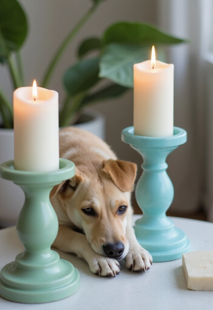 25 Turquoise Candle Holder Decor Ideas That Pop with Color 66 25 Turquoise Candle Holder Decor Ideas That Pop with Color - 20. Pet-Friendly Candle Options