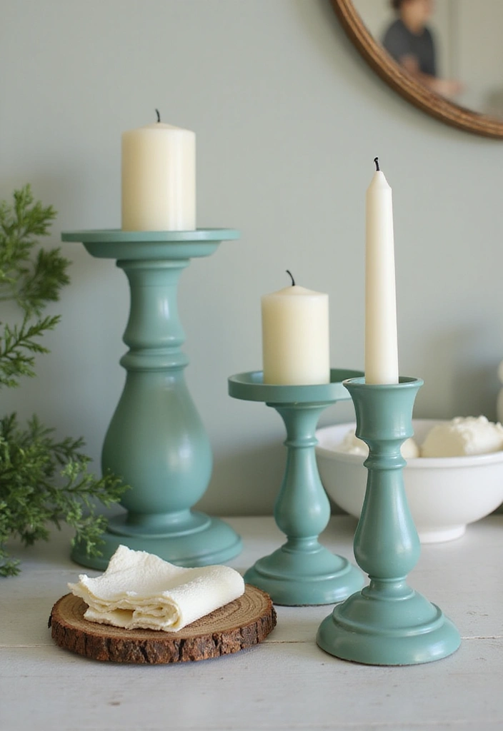 25 Turquoise Candle Holder Decor Ideas That Pop with Color 19 25 Turquoise Candle Holder Decor Ideas That Pop with Color - 9. Unique Bathroom Decor