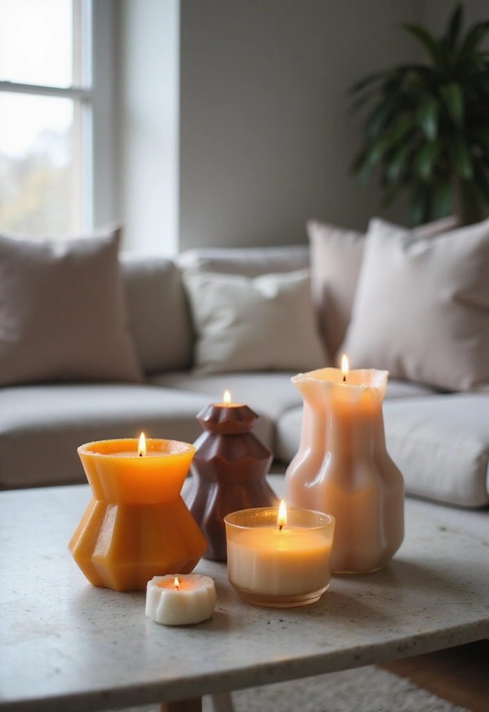 25 Unique Candle Shape Ideas for Eye-Catching Home Decor 1 25 Unique Candle Shape Ideas for Eye-Catching Home Decor - 1. Geometric Shapes